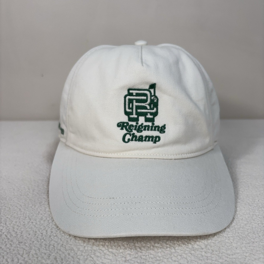 Reigning Champ Azalea SnapBack Hat Men's One Size Off-White Cotton Golf RC-7529